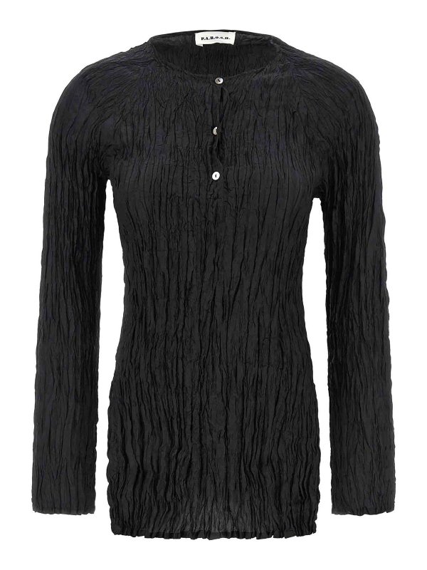 P.A.R.O.S.H.: Blusas - Blusa - Negro