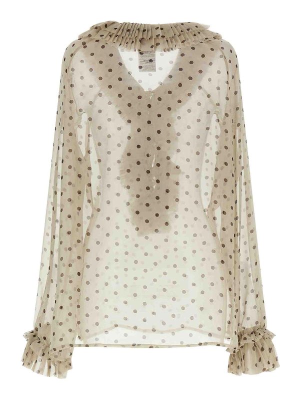 P.A.R.O.S.H.: Blouses online - Blouse - Beige