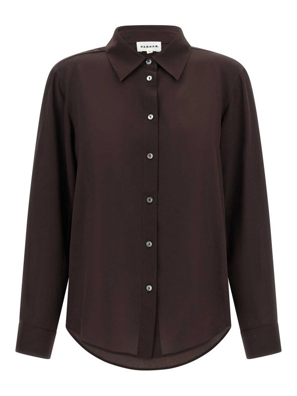 P.A.R.O.S.H.: Hemden - Hemd - Braun