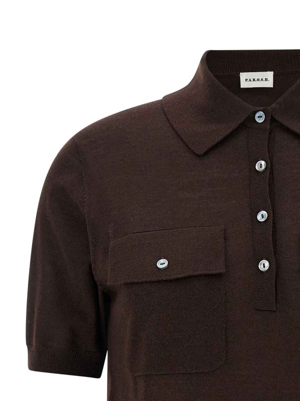 The Best Shops P.A.R.O.S.H.: Polos  - Polo - Marron