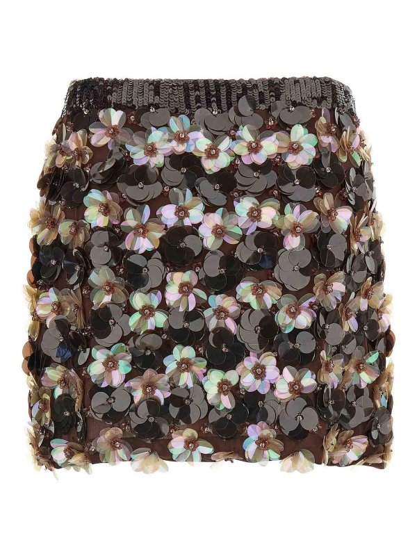 P.A.R.O.S.H.: ミニスカート online - ミニスカート - ブラウン