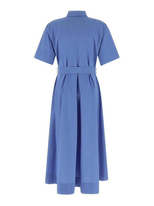 P.A.R.O.S.H.: Knielange Kleider online - Knielanges Kleid - Hellblau