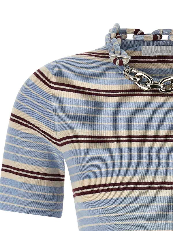 The Best Shops RABANNE: T-shirts - T-Shirt - Hellblau