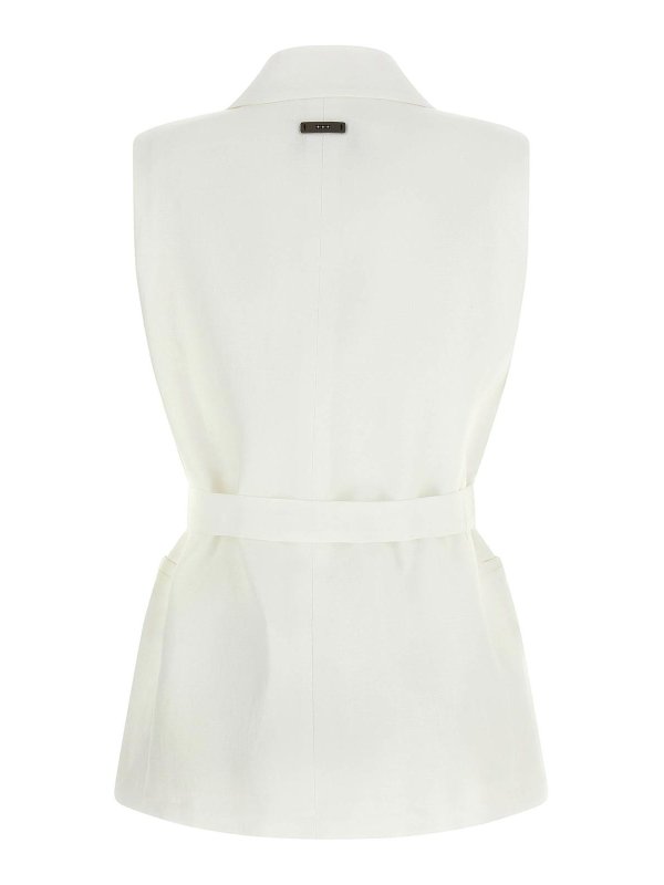 PESERICO: Westen online - Weste - Weiß