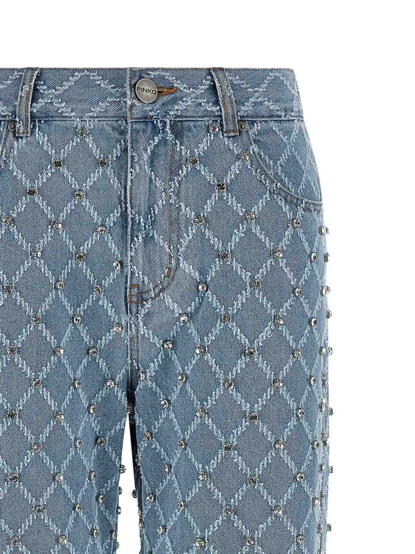 The Best Shops Pinko: Jeans Rectos - Vaqueros Rectos - Azul Claro