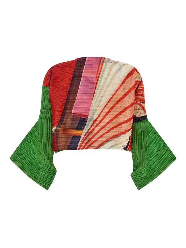 PLEATS PLEASE ISSEY MIYAKE: カーディガン online - カーディガン - マルチカラー