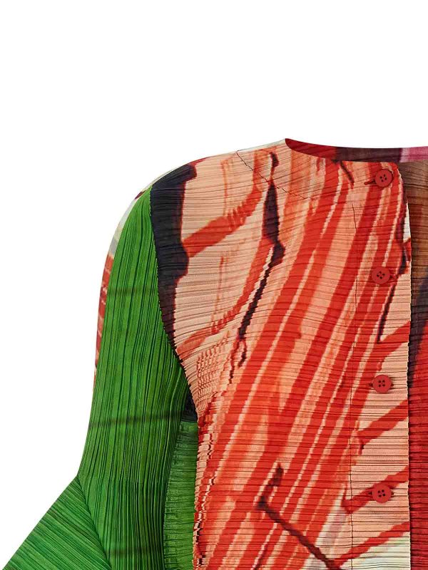 The Best Shops PLEATS PLEASE ISSEY MIYAKE: カーディガン - カーディガン - マルチカラー