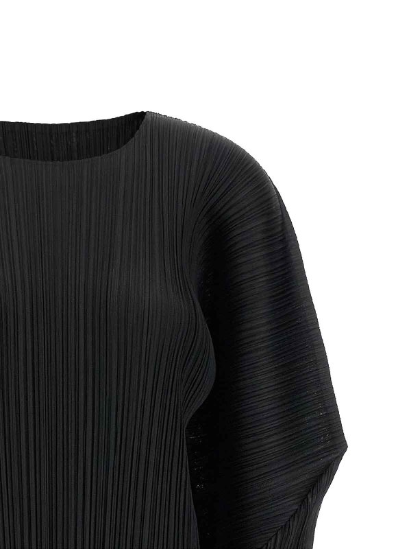 The Best Shops PLEATS PLEASE ISSEY MIYAKE: ニーレングスドレス - 膝丈ドレス - 黒