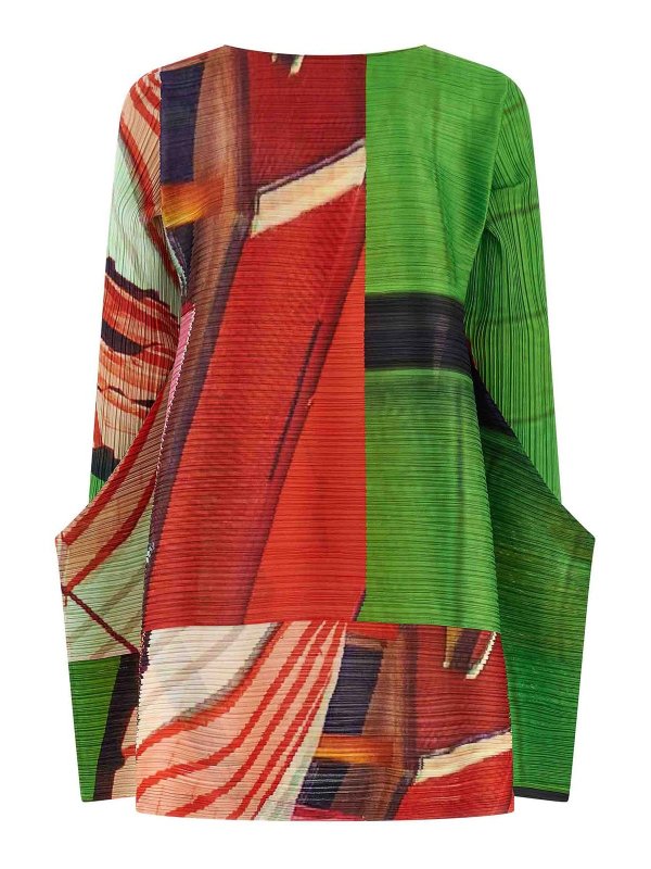 PLEATS PLEASE ISSEY MIYAKE: ニーレングスドレス online - 膝丈ドレス - マルチカラー