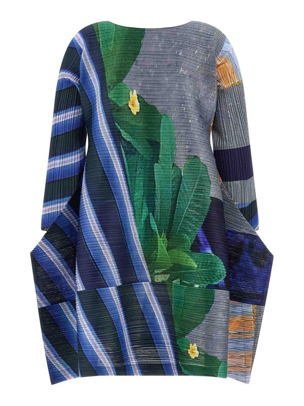 PLEATS PLEASE ISSEY MIYAKE: ニーレングスドレス online - 膝丈ドレス - ブルー