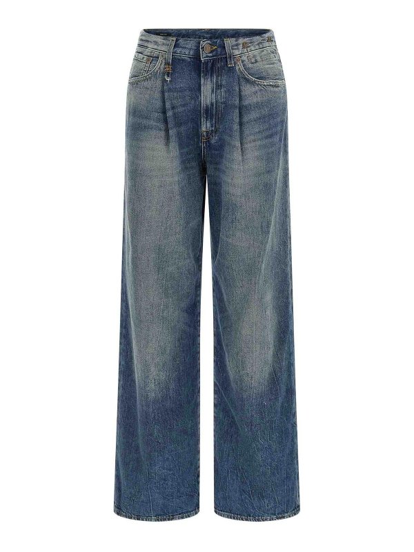 R13: Jeans Rectos - Vaqueros Rectos - Azul