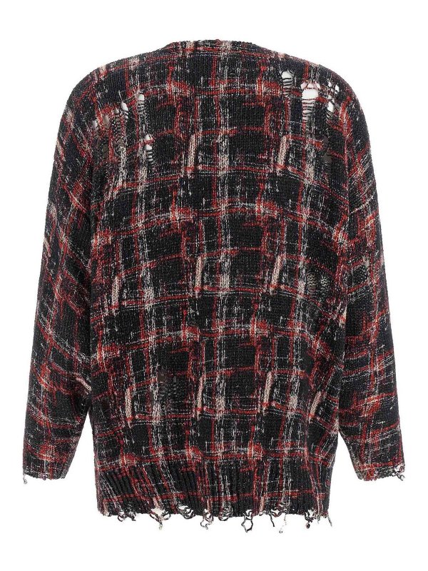 R13: cardigan online - Cardigan strappato