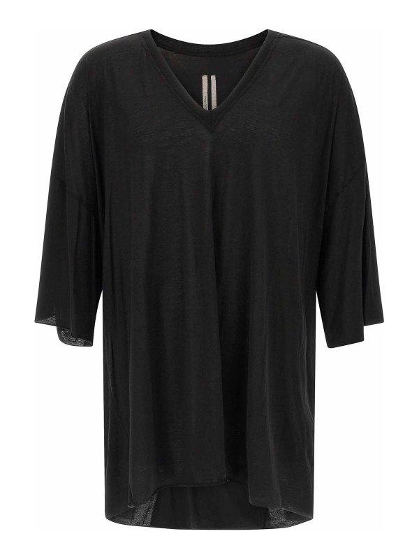 RICK OWENS: Camisetas - Camiseta - Negro