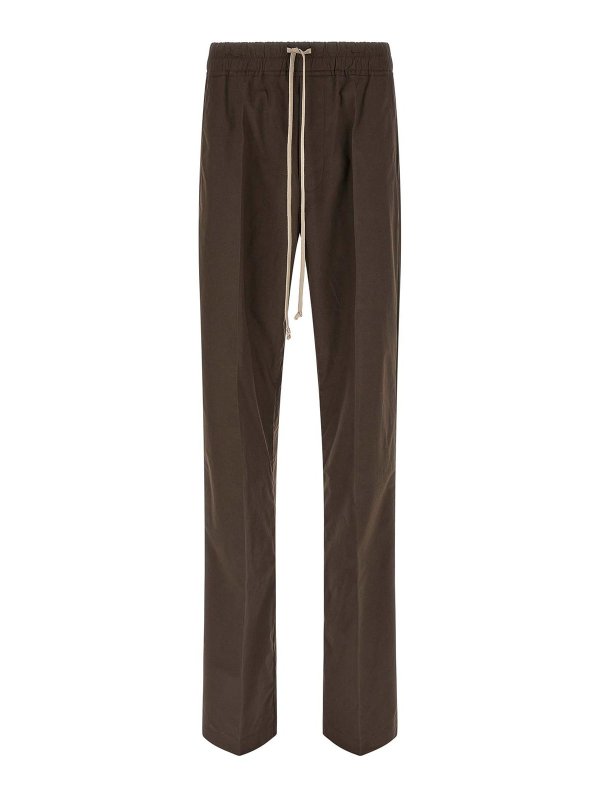 RICK OWENS: カジュアルトラウザー - カジュアルパンツ - ブラウン