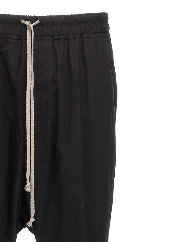 The Best Shops RICK OWENS: casual trousers - Drawstring Long Pants