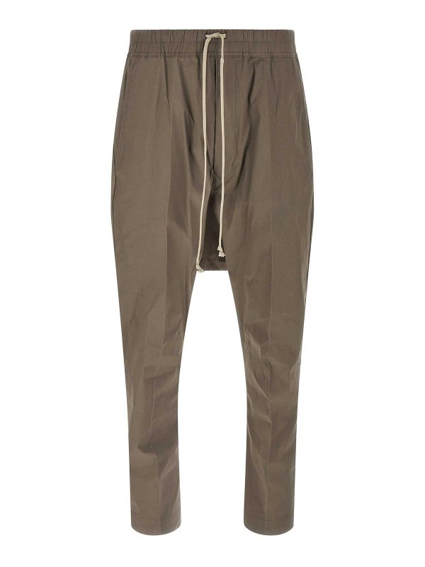 RICK OWENS: casual trousers - Drawstring Long Pants