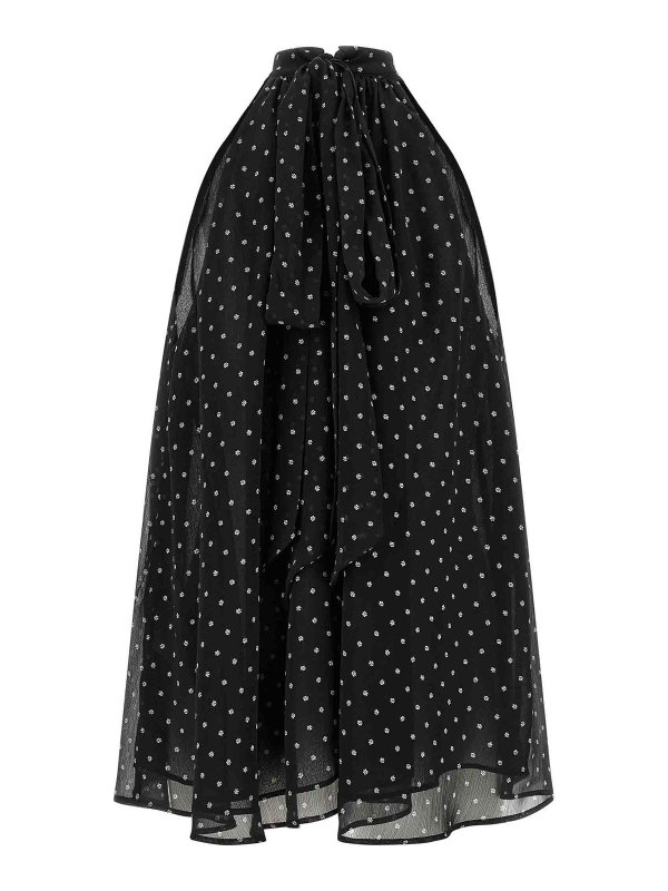 ROTATE Birger Christensen: Tops & Tank tops online - Halterneck Bow Top