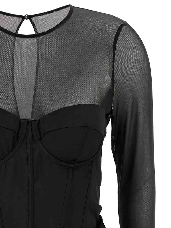 The Best Shops ROTATE Birger Christensen: short dresses - Satin Corset Mini Dress