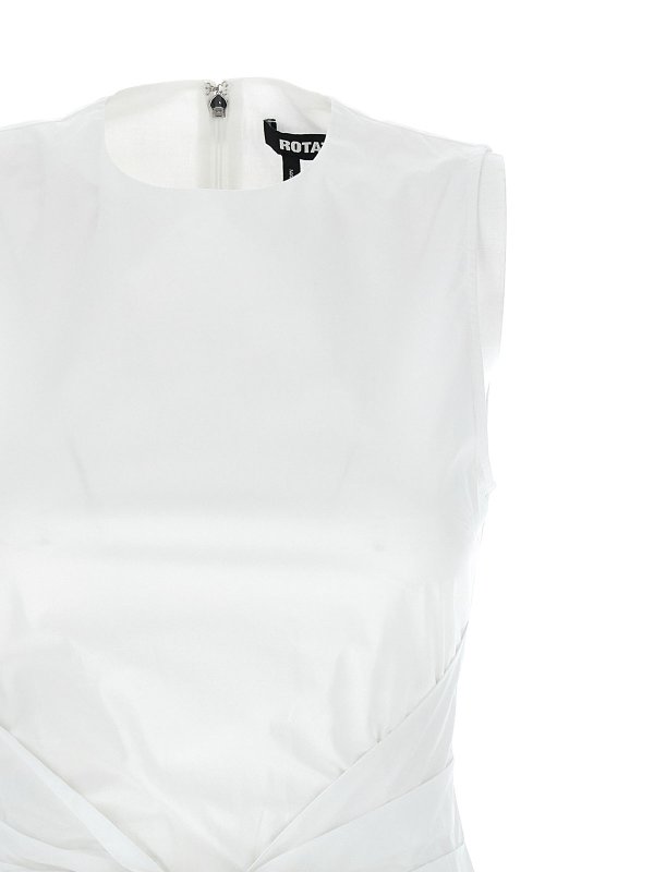 The Best Shops ROTATE Birger Christensen: ニーレングスドレス - 膝丈ドレス - 白