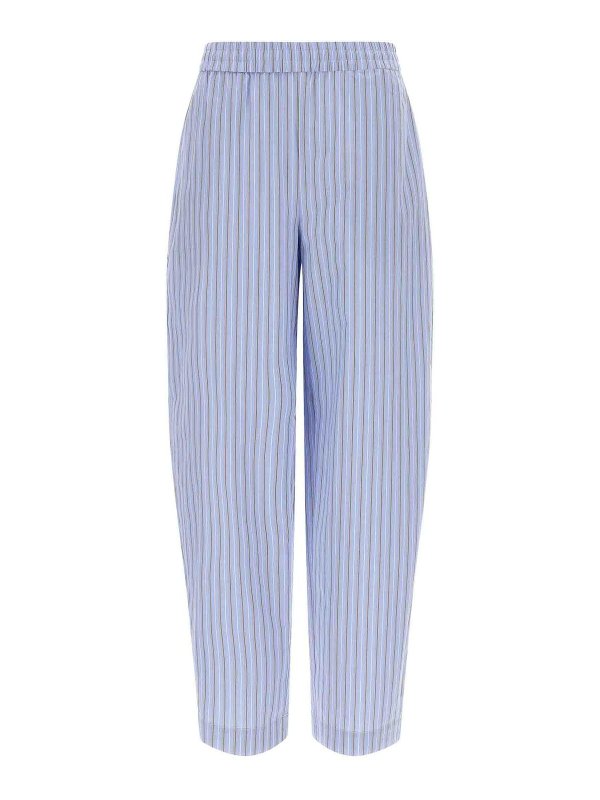 ROTATE Birger Christensen: カジュアルトラウザー - カジュアルパンツ - ライトブルー