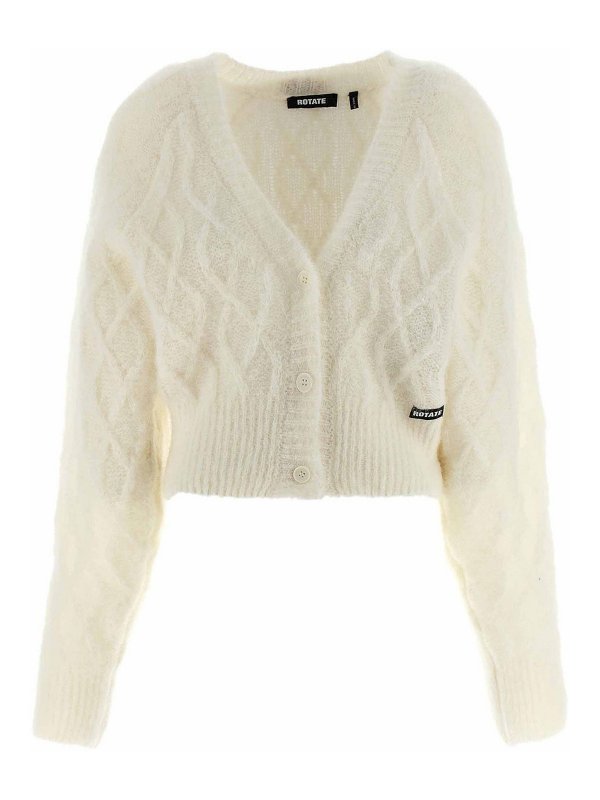 ROTATE Birger Christensen: カーディガン - カーディガン - 白