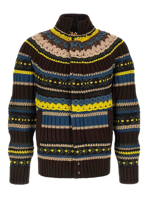 Sacai: cardigans - Knit Cardigan