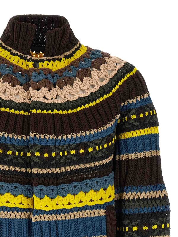 The Best Shops Sacai: cardigans - Knit Cardigan
