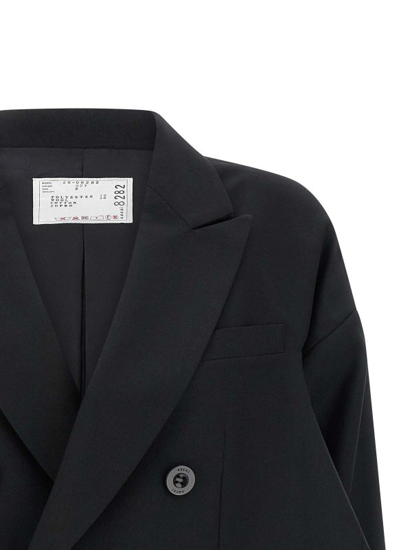 The Best Shops Sacai: Blazer - Blazer - Schwarz