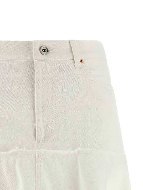 The Best Shops Sacai: Knielange und Midi Röcke - Midirock - Weiß