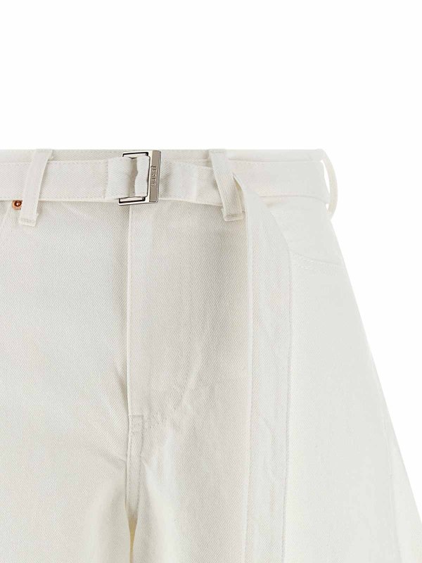 The Best Shops Sacai: トラウザーショーツ - ショートパンツ - 白