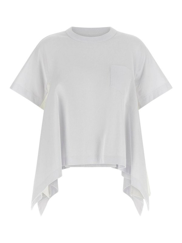 Sacai: Tシャツ - Tシャツ - 白