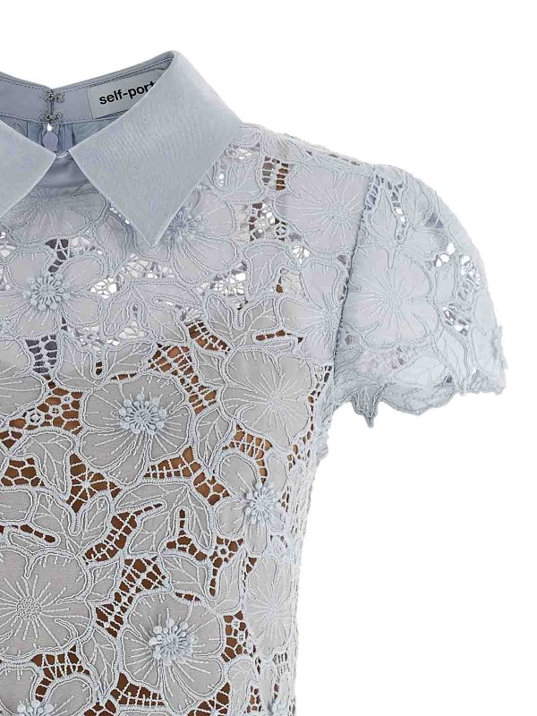 The Best Shops Self Portrait: ショートドレス - ショートドレス - ライトブルー