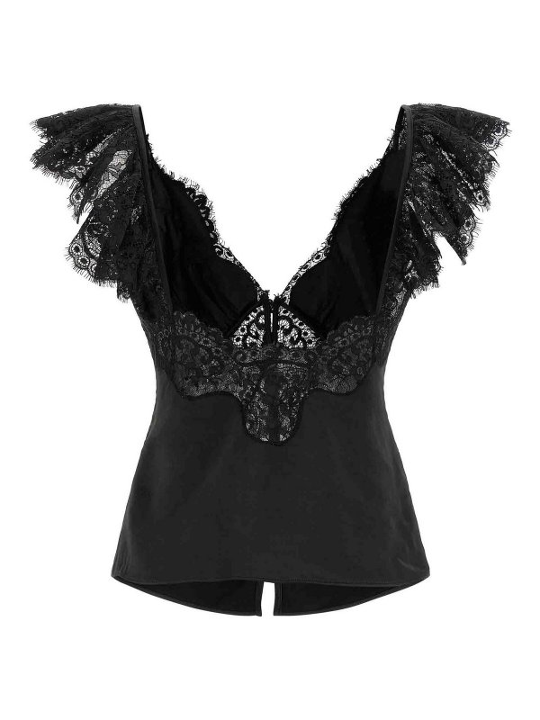 Self Portrait: Tops y camisetas sin mangas online - Top - Negro