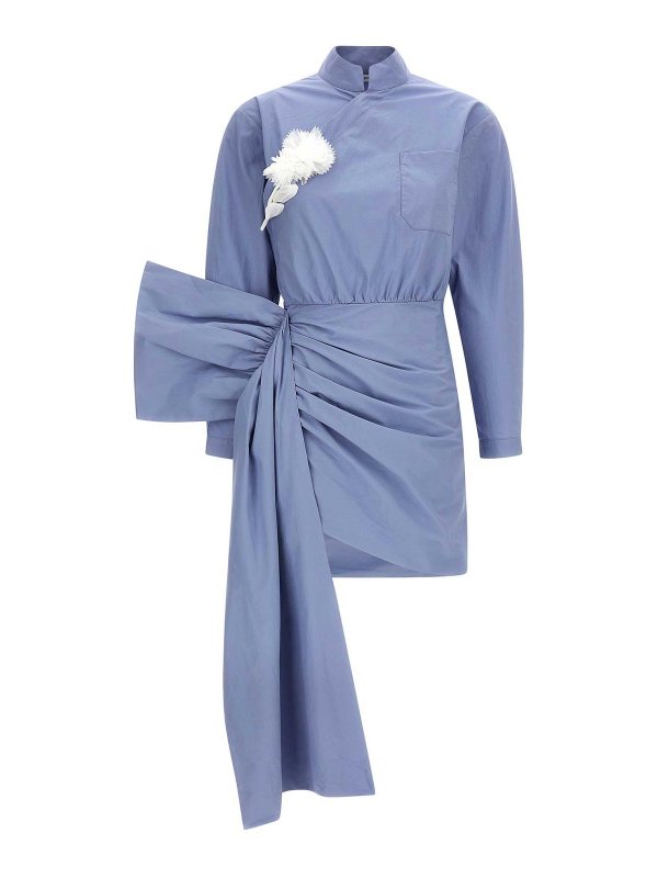 Self Portrait: Col roulé & Col polo - Pull Col Roulé - Bleu Clair