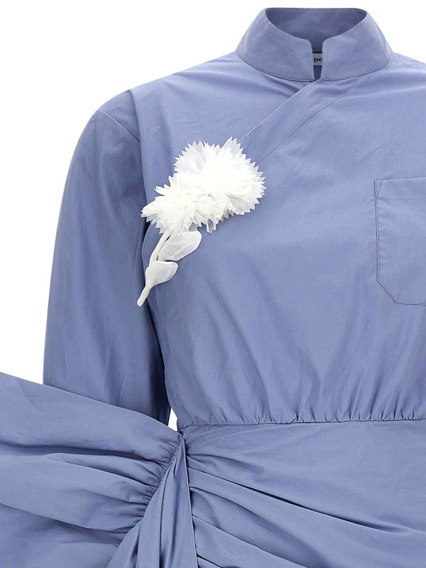 The Best Shops Self Portrait: Col roulé & Col polo - Pull Col Roulé - Bleu Clair