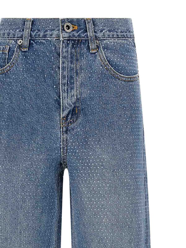 The Best Shops Self Portrait: Jeans Rectos - Vaqueros Rectos - Azul