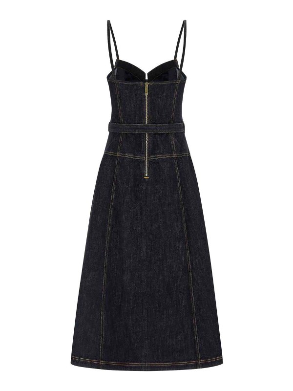 Self Portrait: ニーレングスドレス online - 膝丈ドレス - ブルー