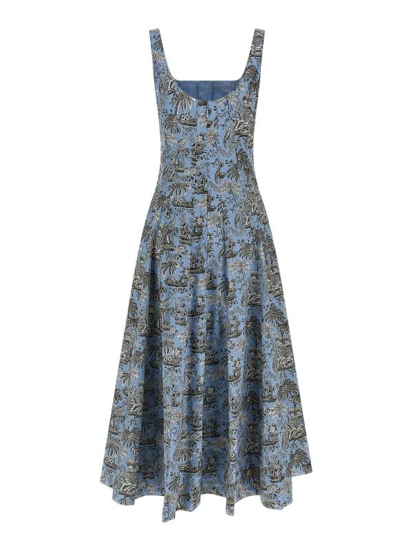 STAUD: Knielange Kleider online - Knielanges Kleid - Hellblau