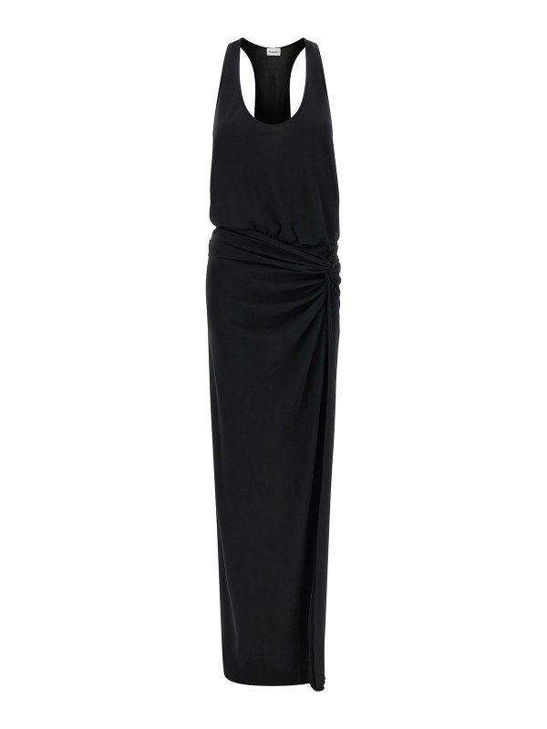 THE ANDAMANE: ニーレングスドレス - 膝丈ドレス - 黒