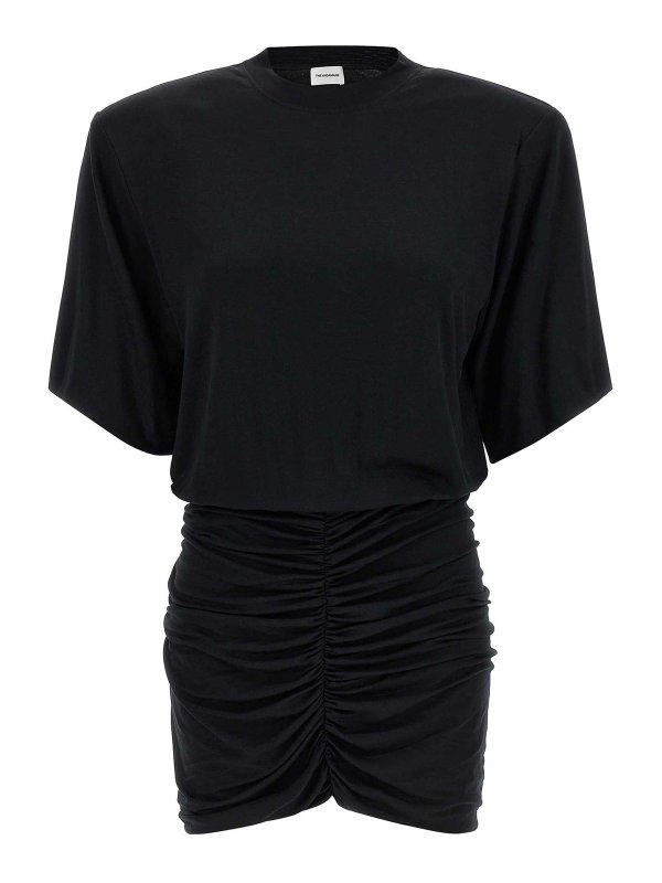 THE ANDAMANE: ニーレングスドレス - 膝丈ドレス - 黒