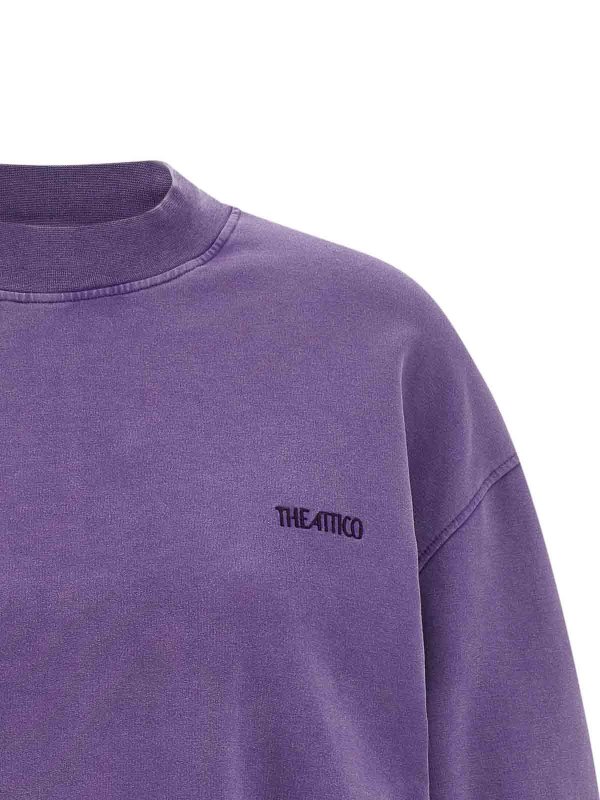 The Best Shops The Attico: ニーレングスドレス - 膝丈ドレス - 紫