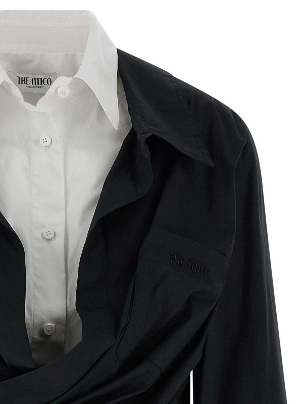 The Best Shops The Attico: ニーレングスドレス - 膝丈ドレス - 白