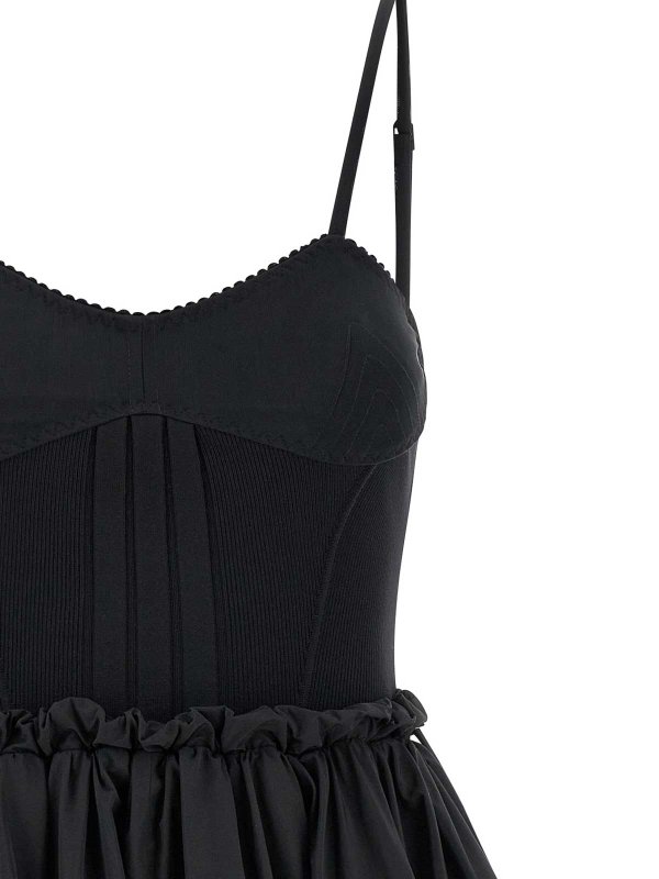 The Best Shops The Attico: ニーレングスドレス - 膝丈ドレス - 黒