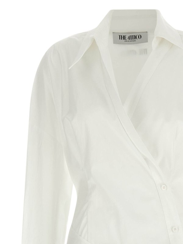 The Best Shops The Attico: ニーレングスドレス - 膝丈ドレス - 白