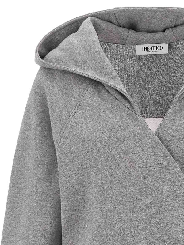 The Best Shops The Attico: ニーレングスドレス - 膝丈ドレス - グレー