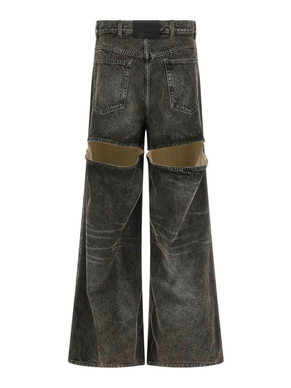 The Attico: ストレートジーンズ online - ストレートジーンズ - 黒