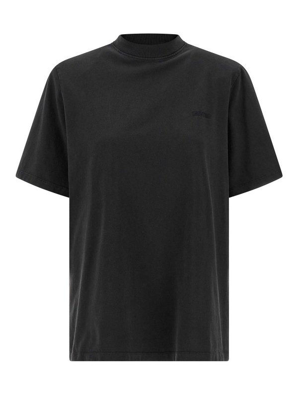 The Attico: t-shirts - Padded Shoulder T-Shirt