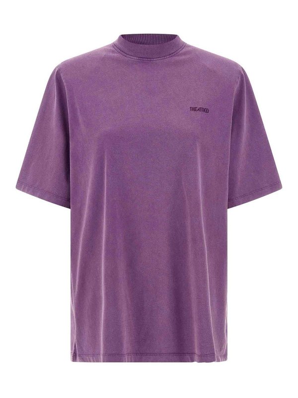 The Attico: t-shirts - Padded Shoulder T-Shirt