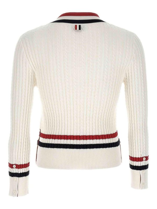 THOM BROWNE: クルーネック online - クルーネック - 白