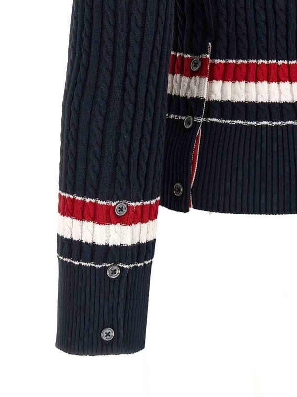 Rwb Intarsia Sweater Replica 
online: THOM BROWNE